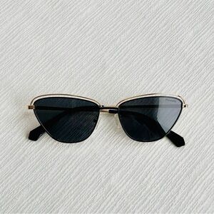 Polaroid Black and Gold Cat-Eye Sunglasses